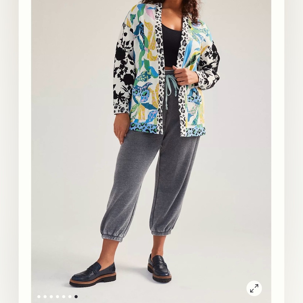 NWOT: Maeve Anthropologie Contrast Cardigan - Picture 13 of 14